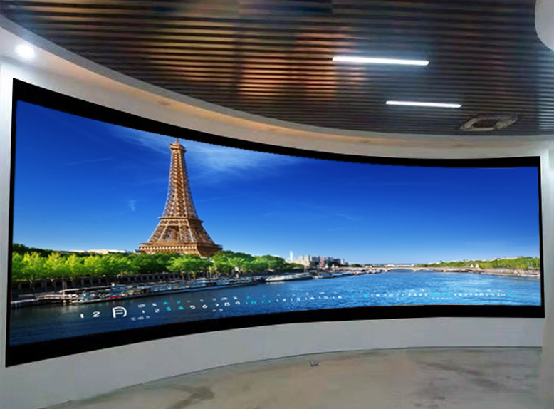 實(shí)地定制LED弧形屏